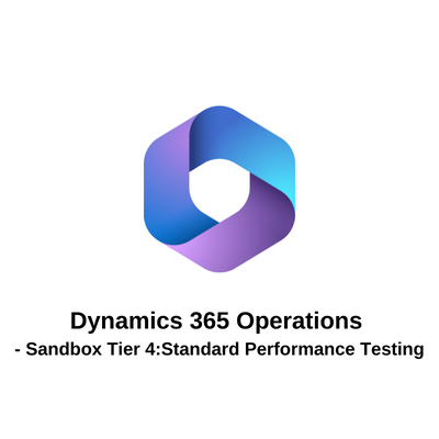 Dynamics 365 Operations - Sandbox Tier 4:Standard Performance Testing